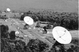 Interfer�metro del Observatorio de Green Bank en 1975, cortes�a NRAO.