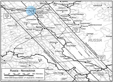 Mapa Novosibirsk